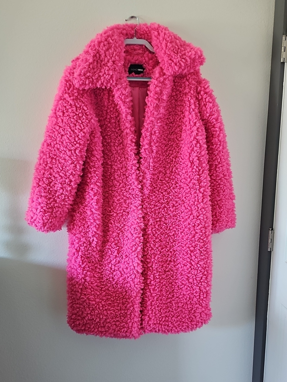●●FASHION NOVA TEDDY SHERPA COAT SIZE 1X NWOT●●